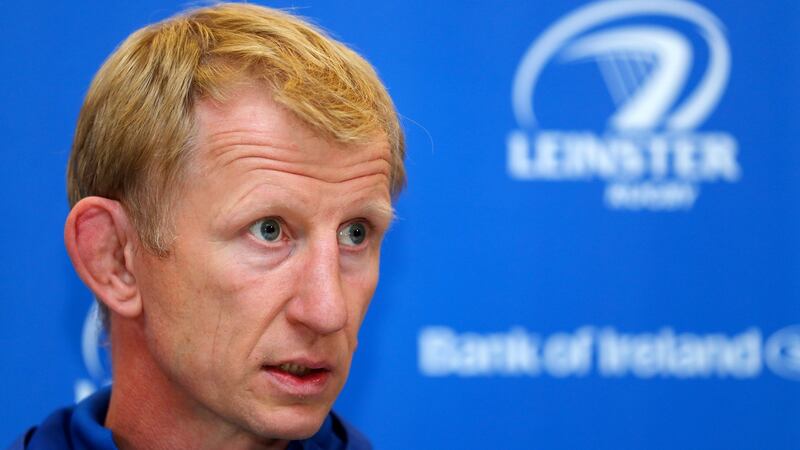 Leinster head coach Leo Cullen: ‘It’s important that we get the fundamentals of our game right first because that’s where Munster will test us out.’ Photograph: Tommy Dickson/Inpho
