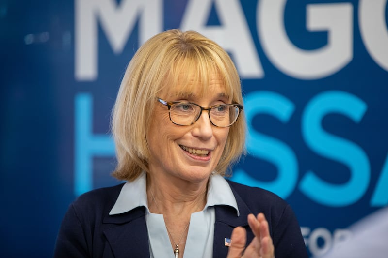 Senator Maggie Hassan broke Democratic ranks. Photograph: Scott Eisen/Getty Images