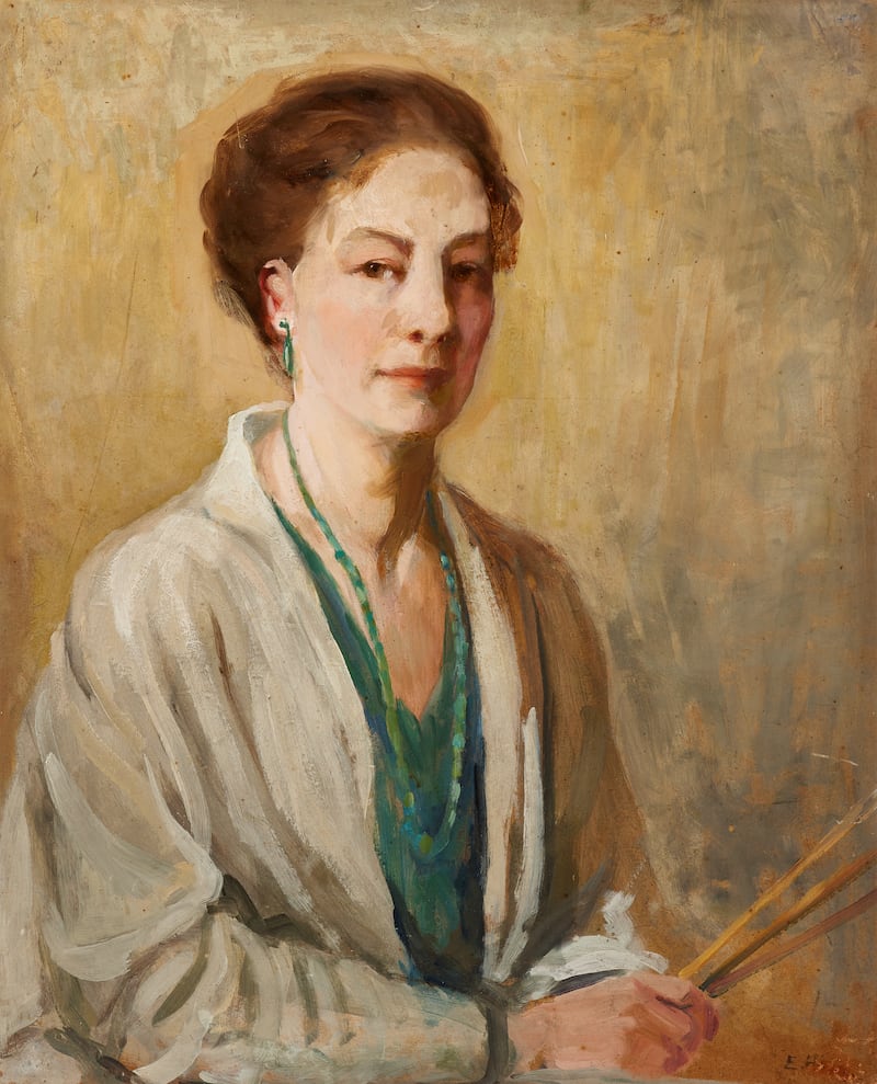 A self-portrait by Eva Hamilton (1876-1960)