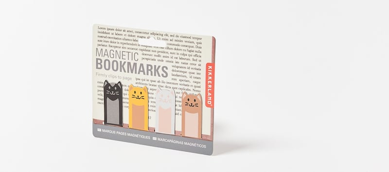 Magnetic Cat Bookmarks (set of four), €5, Oliver Bonas