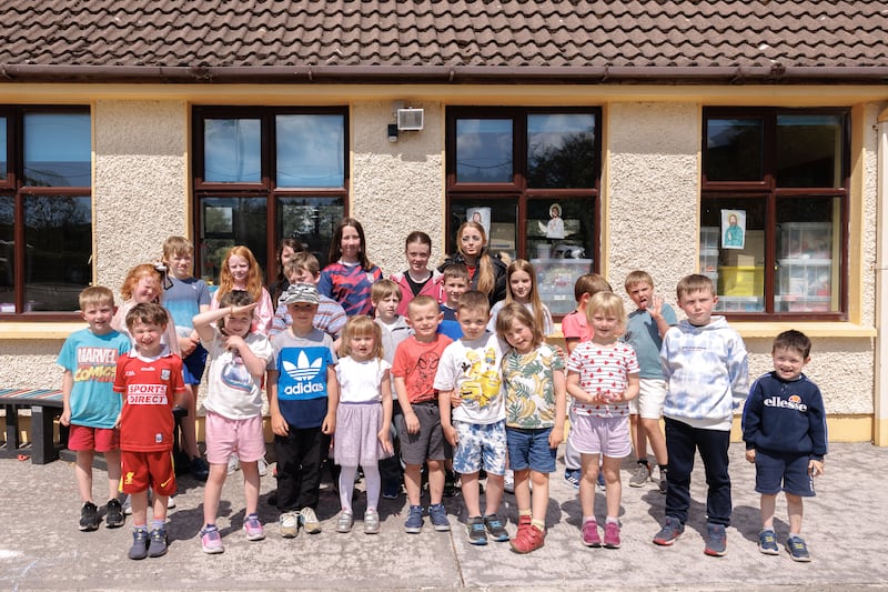 Class photograph at the Bere Island primary school. Photograph: Dan Dennison