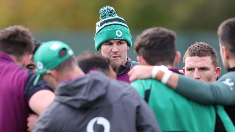 Johnny Sexton will make his 100th Test appearance for Ireland against Japan on Saturday. Photograph: Inpho
