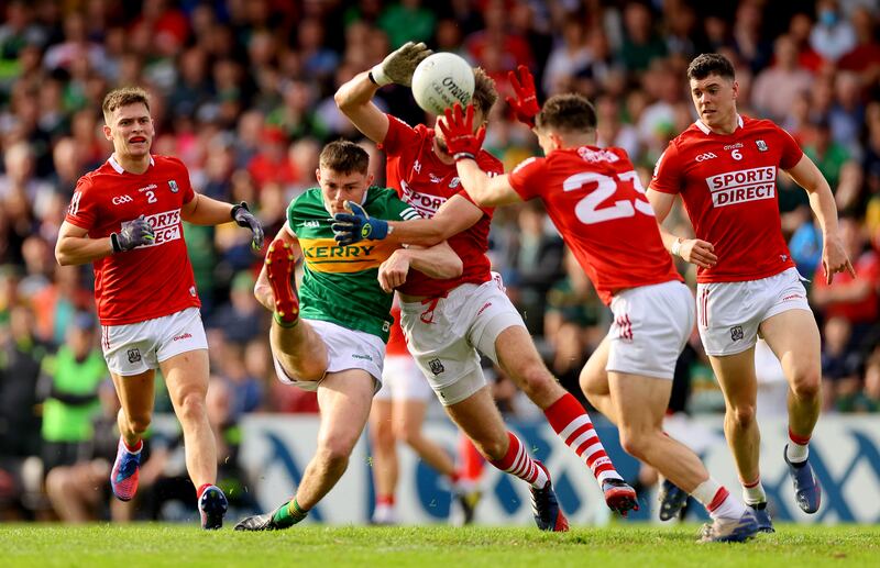 Diarmuid O'Connor: has enjoyed an impressive campaign at midfield for Kerry. Photograph: James Crombie/Inpho 