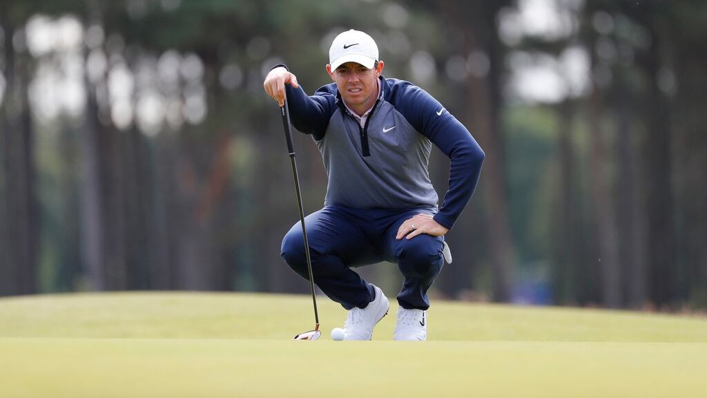 Rory Mcilroy: warming up at the  Scottish Open. Photograph:  Kevin Cox/Getty Images