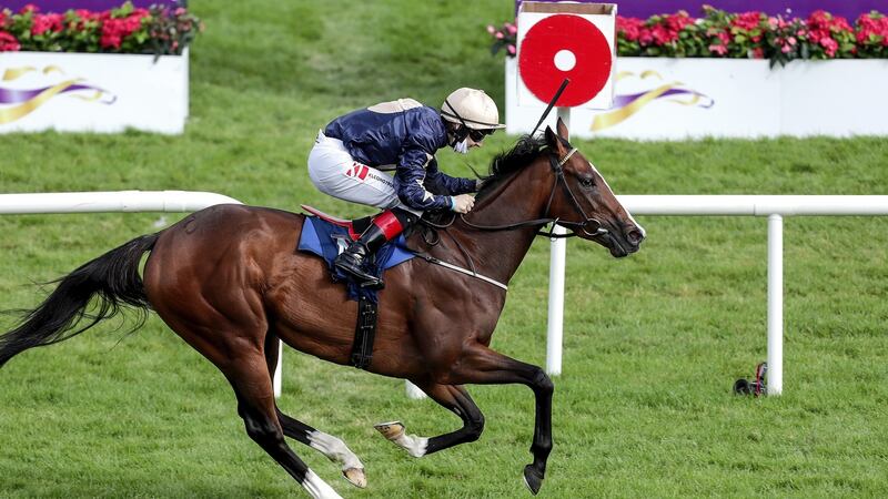 Champers Elysees winning the Matron Stakes at Leopardstown. Photograph:  Laszlo Geczo/Inpho