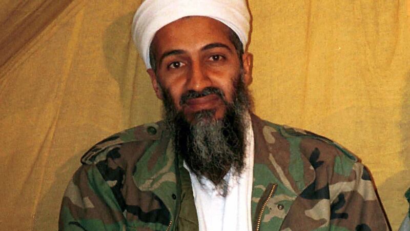 An undated photograph of Osama bin Laden in Afghanistan. Photograph: AP