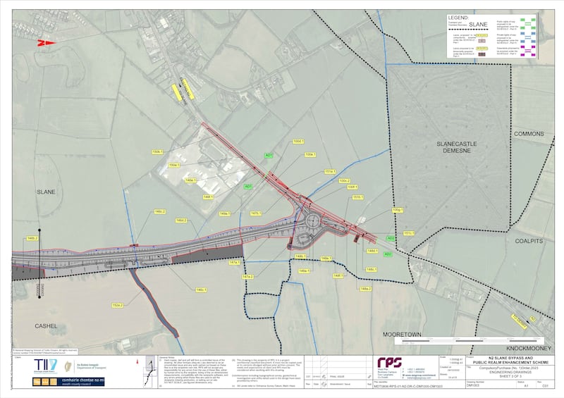 Engineering drawings for Slane bypass. Source: n2slanebypass.ie