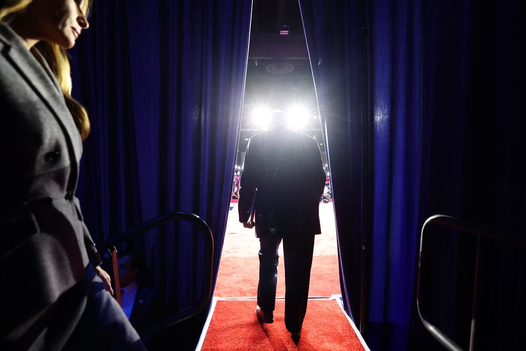 'As a candidate, Trump has been adept at shape-shifting for different audiences.' Photograph: Win McNamee/Getty Images