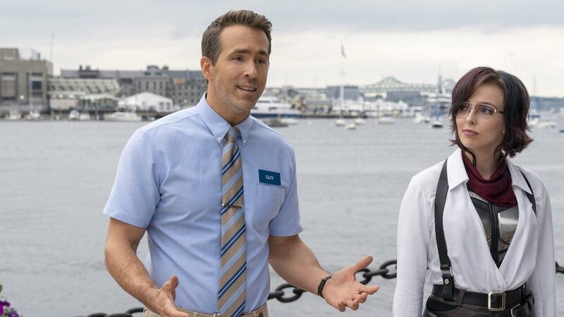 Ryan Reynolds and Jodie Comer in Free Guy