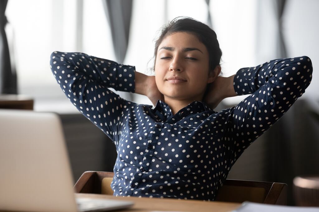 Getting sensory rest in a world dominated by screens and phones is a challenge but even closing your eyes for a few minutes can lighten the load . Photograph: iStock