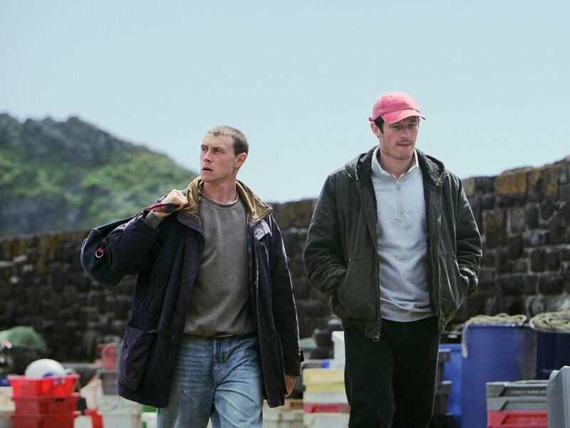George MacKay and Callum Turner in Rose of Nevada