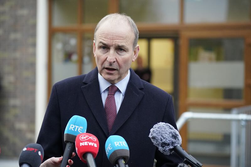 EMBARGOED TO 0001 FRIDAY DECEMBER 29

File photo dated 04/12/23 of Tanaiste Micheal Martin, who has said that sanctions against extremist Israeli settlers guilty of targeting Palestinians in the West Bank should go further than travel bans if the violence persists. The US and UK have already announced that they will ban such extremist settlers from entering their countries while EU leaders are set to consider similar proposals. Issue date: Friday December 29, 2023. PA Photo. See PA story POLITICS IsraelIreland. Photo credit should read: Niall Carson/PA Wire 