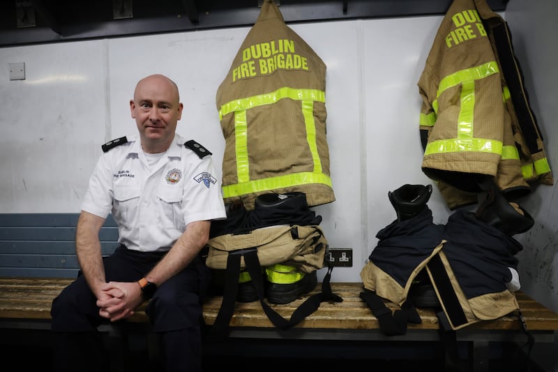 Trevor Hunt, Dublin Fire Brigade firefighter-paradamedic and the organisation's social media manager. Photograph: Bryan O’Brien