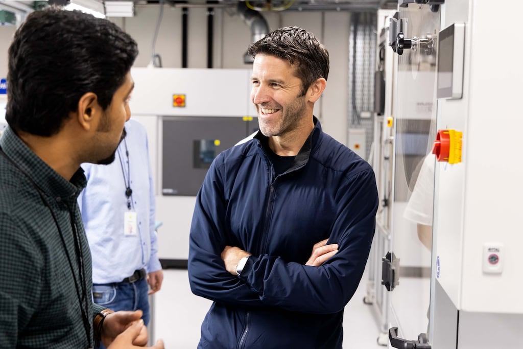 John Ternus, Apple’s senior vice-president of hardware engineering, at Apple's facility in Cork. Photograph: Michael O'Sullivan/OSM Photo