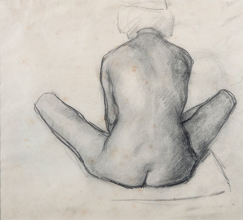Lot 94:  Nude Study Seated by Roderic O’Connor (€800-€1,200).