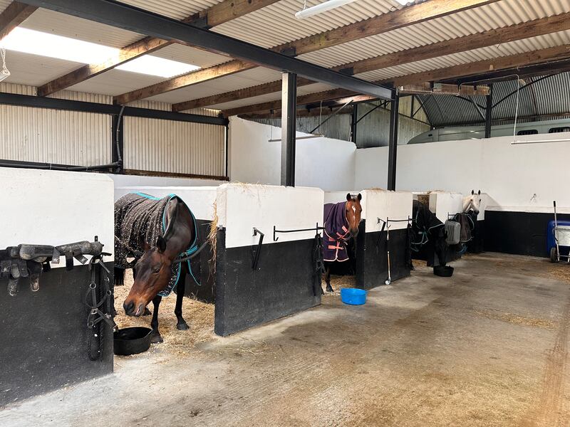 The facility, home to polo ponies, would also suit a breeding enterprise