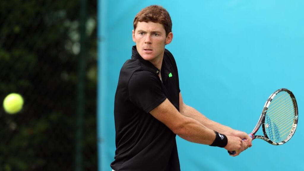 Ireland’s Sam Barry who will face top seed Albano Olivetti in the Irish Open semi-final. Photograph: Lorraine O’Sullivan/Inpho