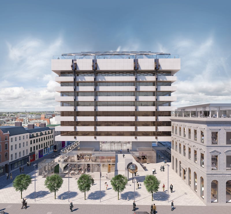 Impression of the Central Plaza, formerly the Central Bank building