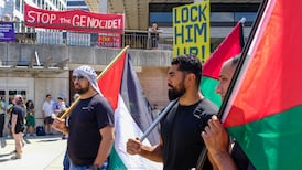 Trump greeted by protests as Republican faithful gather in Milwaukee