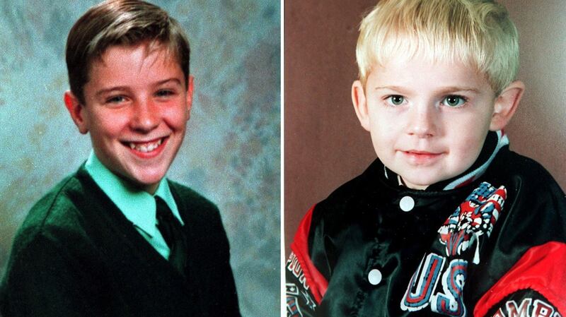 Bomb blast victims Tim Parry   and Johnathan   Ball , from Grapenhill, Warrington. Photograph: PA
