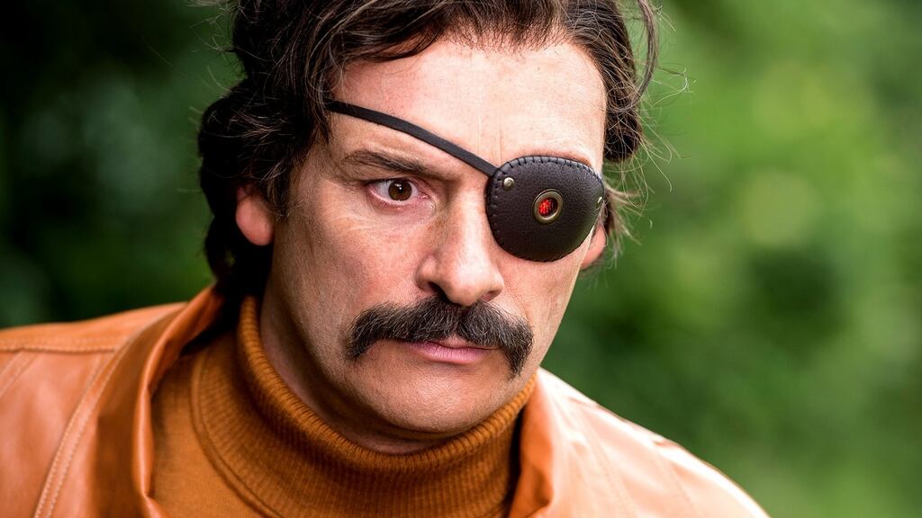 All-seeing, aye: Julian Barrett as Richard Thorncroft, aka Mindhorn, in Mindhorn