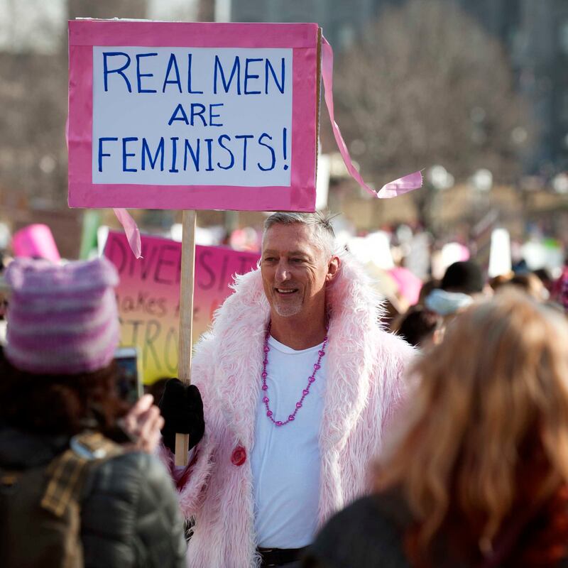 Don’t just talk the talk. Walk the walk. Photograph: Jason Connolly/AFP via Getty