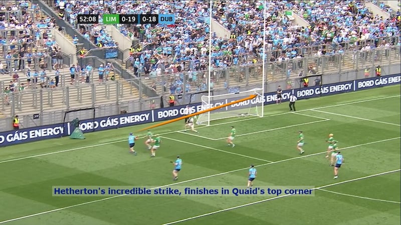 John Hetherton's wonderful goal put Dublin back in front after a push by Limerick