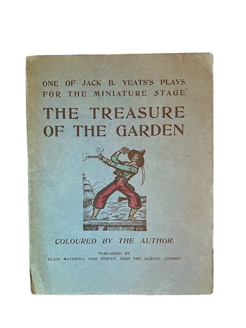 Jack B.Yeat’s play, The Treasure of the Garden (€1,375) with hand-coloured illustrations by the artist
