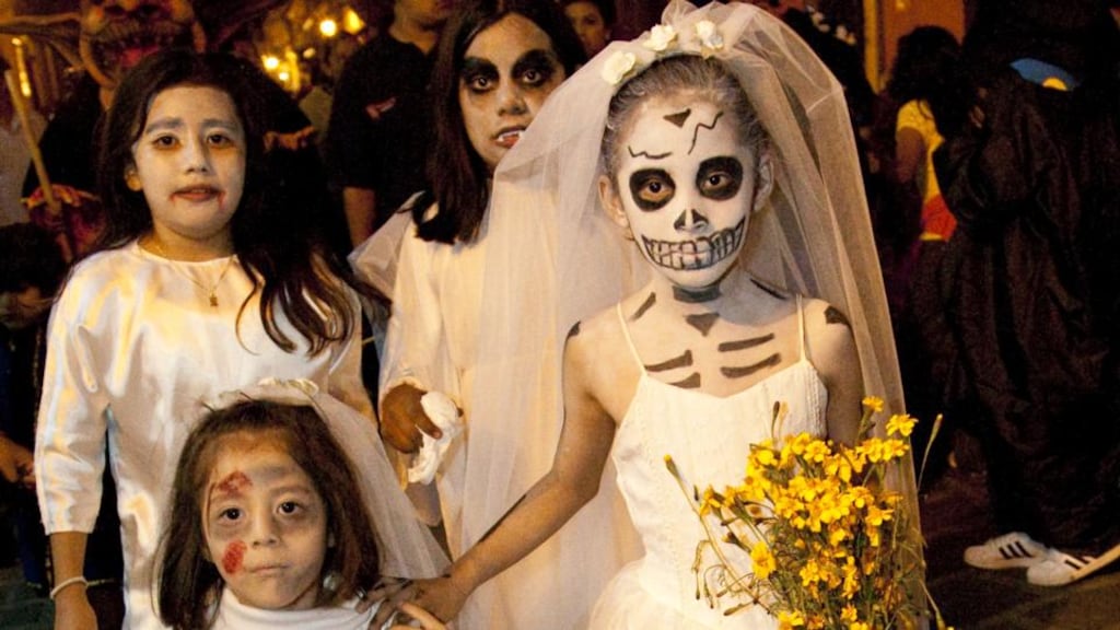 Presences: a Mexican Day of the Dead procession. Photograph: John and Lisa Berrill/Image Bank/Getty