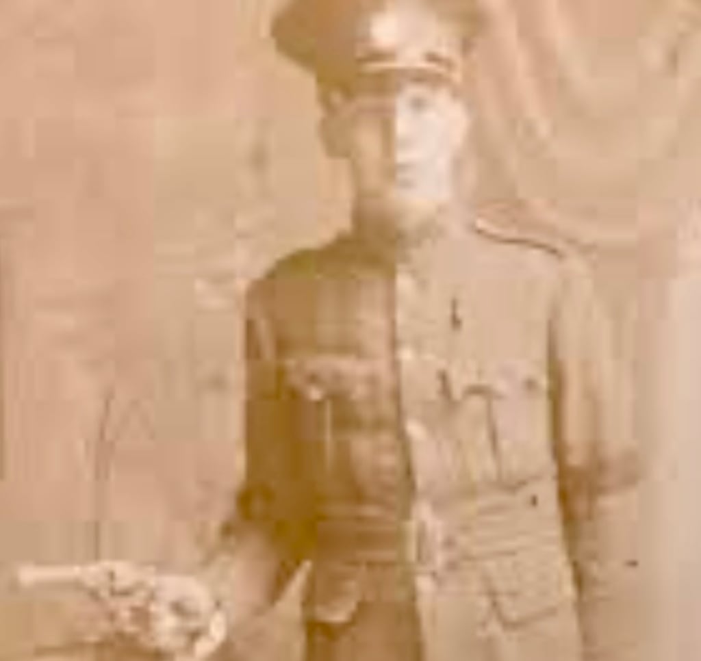 An early photograph of Canadian prime minister Mark Carney's grandfather Robert Carney after he joined the Civic Guard