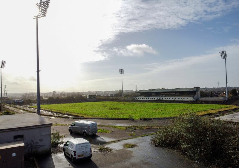 Casement Park needs to be redeveloped quickly if it is to host matches in Euro 2028. Photograph: Inpho/Presseye/Jonathan Porter