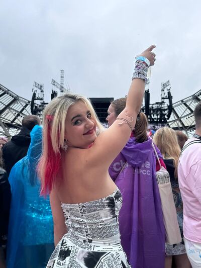 Kate Henshaw (24) at Taylor Swift's Eras tour in 2024