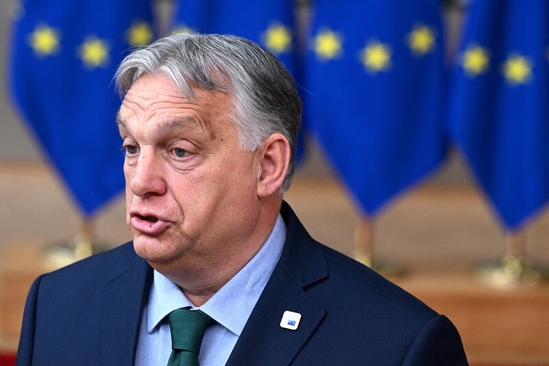 A transactional politician at his core, Viktor Orban has withheld support for EU decisions that require unanimity, as a means of winning concessions. Photograph:  Ludovic Marin/AFP via Getty Images