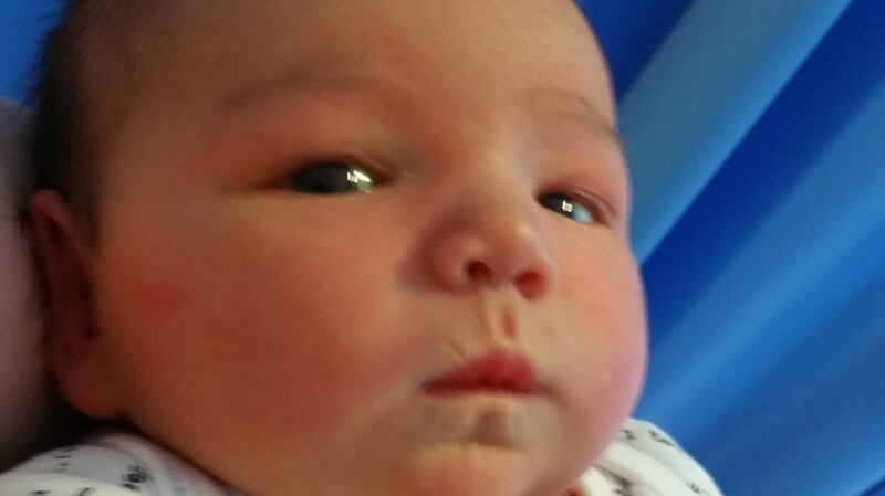 Baby Eibhlín Wills at three days old.