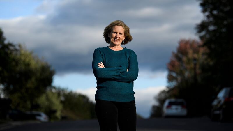 Juli Briskman: ‘He wasn’t going to hear me through bullet-proof glass – so that was pretty much how I could say what I wanted to say, right?’ Photograph: Brendan Smialowski/AFP via Getty