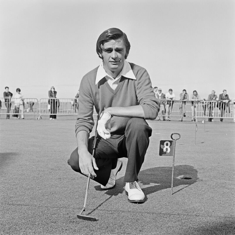 Dave Hill during the 1973 British Open at Troon Golf Club. The American won 13 times on the PGA Tour. Photograph: Evening Standard/Hulton Archive/Getty Images