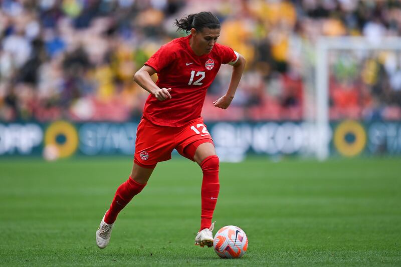 Christine Sinclair has scored a record 190 international goals in over 300 appearances for Canada. Photograph: Albert Perez/Getty Images