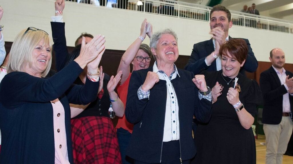 The DUP’s first openly gay candidate, Alison Bennington, has been elected to Antrim and Newtownabbey Borough Council. Photograph: Dave Pettard/PA Wire