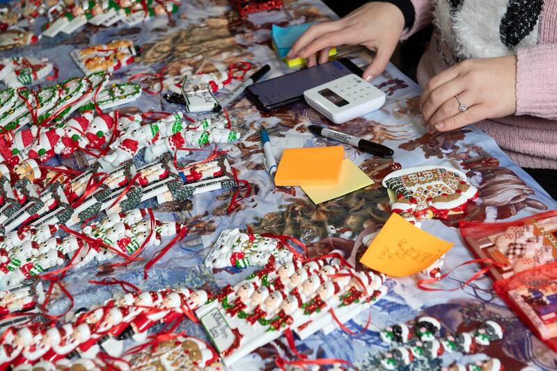 This is the third year that operators Urban Green Private are running a Christmas market within the Marina Market warehouse. Photograph: Michael Mac Sweeney/Provision