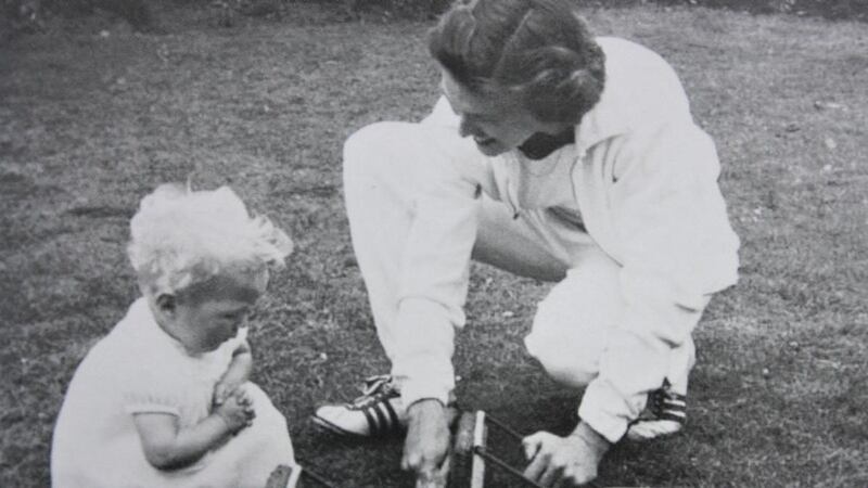 Maeve Kyle, who competed for Ireland at three Olympics, including Tokyo in 1964, with daughter Shauna at a training session.