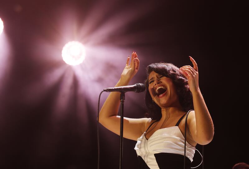 Electric Picnic: Raye performing on the main stage. Photograph: Alan Betson

