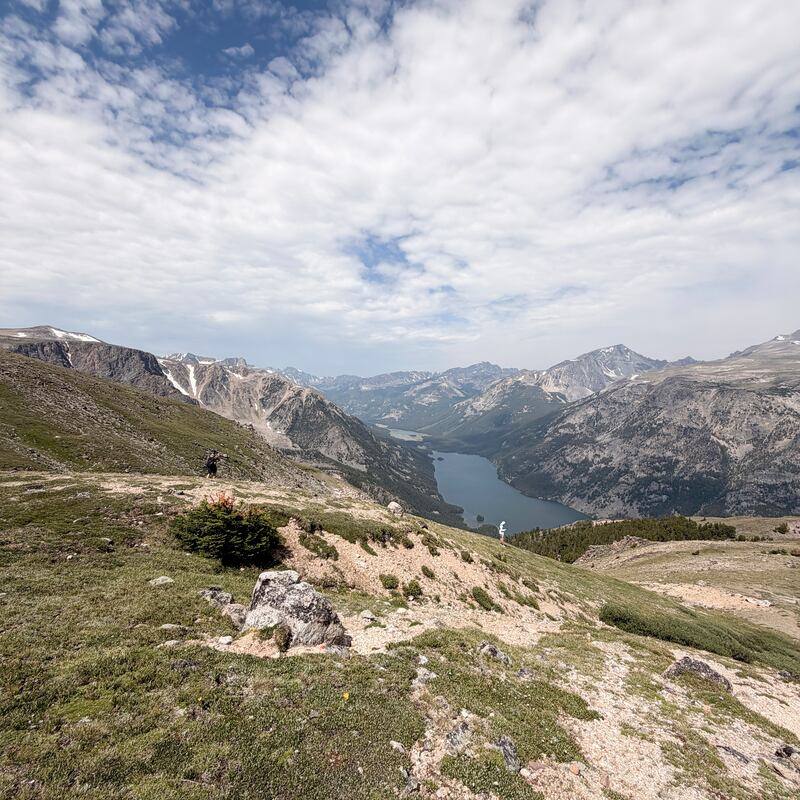 A view from the hike up Granite Peak, Montana’s tallest mountain, with an elevation of about 12,800ft. Photograph: David Cifaldi/The New York Times