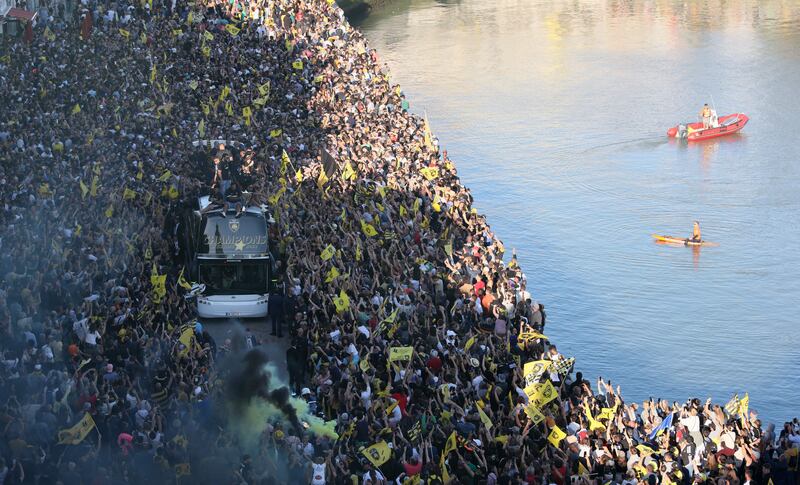 'Wow! It was amazing,' says Ronan O'Gara of the reception his victorious team received on returning home from last year's Champions Cup final. Photograph: Photograph: Yohan Bonnet/AFP via Getty Images