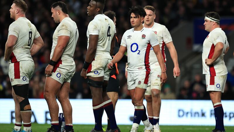 England lost their second of four games in this year’s Six Nations, a 32-15 defeat to Ireland at Twickenham on Saturday. Photograph: David Rogers/Getty Images