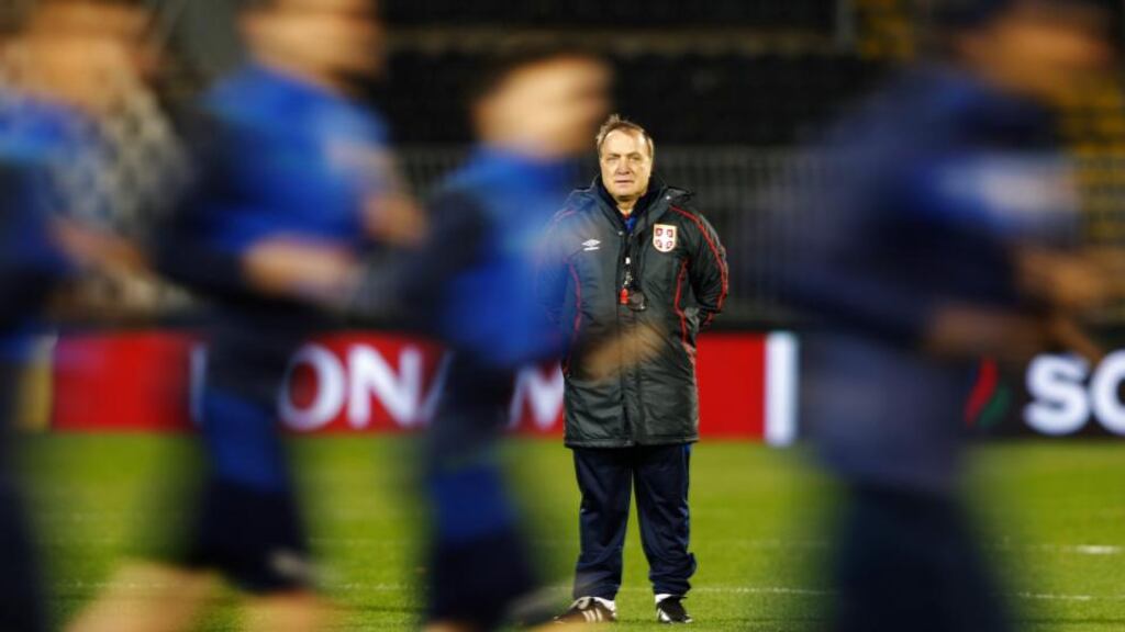 Dick Advocaat (above) joins Claudio Ranieri and Temur Ketsbaia in vacating their posts for variable reasons.   Photograph: Marko Djurica/Reuters