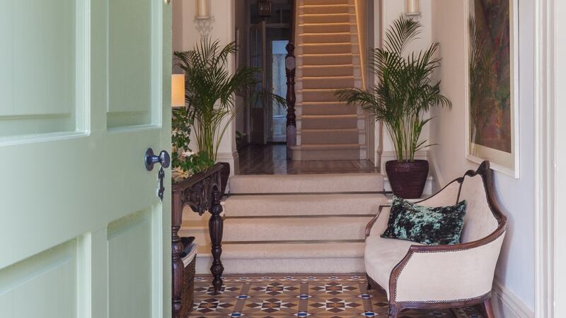 The entrance hall.
