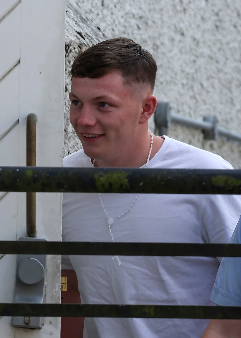 Ryan Murphy (19) pictured at Naas Circuit Court on Friday where he was sentenced for the manslaughter of Ryan Weir Gibbons. Photograph: Colin Keegan/Collins