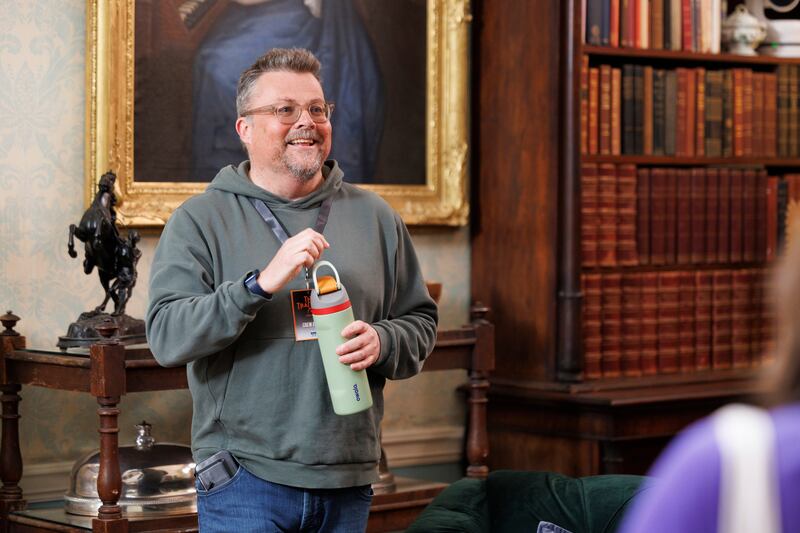 The Traitors Ireland: Darren Smith, managing director of Kite Entertainment, on set at Slane Castle. Photograph: Andres Poveda/RTÉ