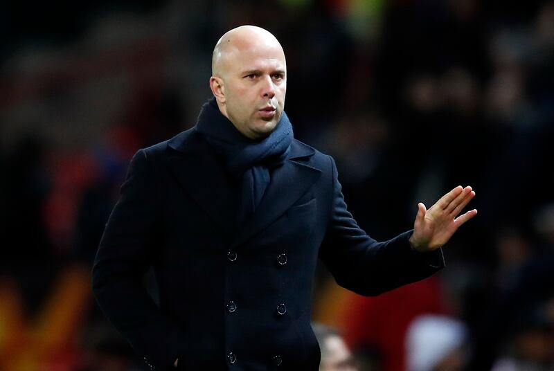 Feyenoord head coach Arne Slot, who is set to succeed Jürgen Klopp at Liverpool at the end of the season. Photograph: Martin Rickett/PA Wire