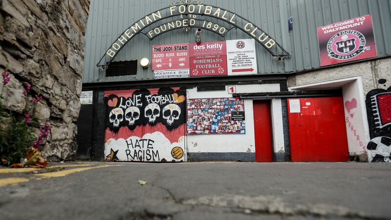 “We have a league of our own, right here, in our community. But if we really want a professional football industry in this country, we have to put a value on it and we have to pay for it.” Photograph: Evan Treacy/Inpho